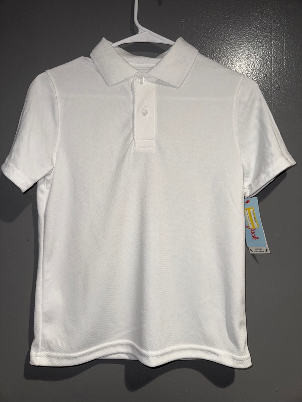 Cat & Jack White Boys' Short Sleeve Polo Shirt